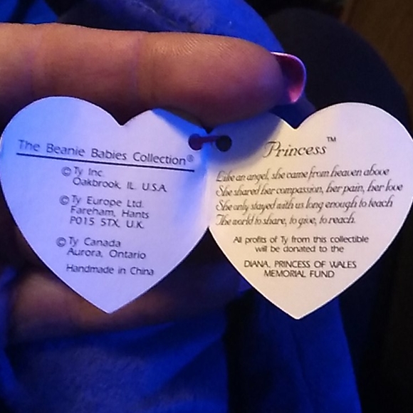 Orinal Princess beanie baby 1997 - Picture 6 of 6